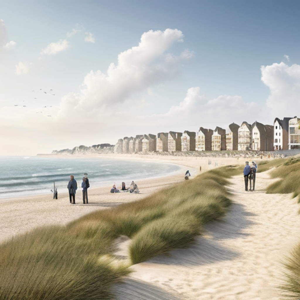 해수면 상승 대응을 위한 정책 제안 - **Integrated Coastal Management: A Vision for Tomorrow's French Coastline**
    Visualize a serene y...