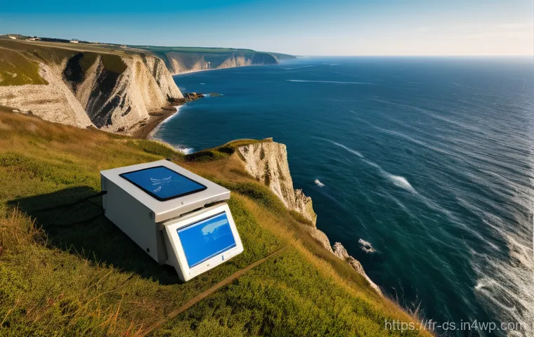해수면 상승 대비 해안 방어 시스템 구축 - **Prompt:** "A serene and vibrant scene showcasing a thriving nature-based coastal protection projec...