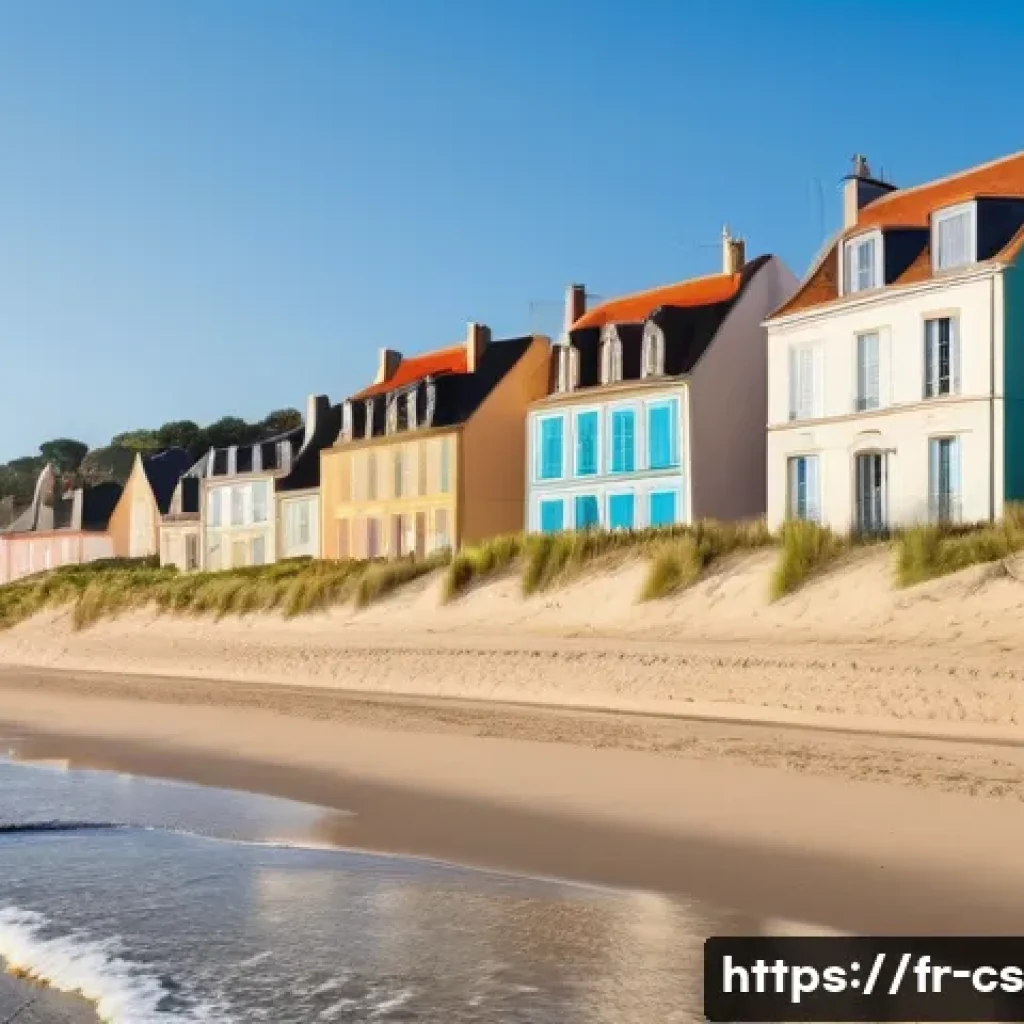 해수면 상승과 해안 생태계 기능 - **Coastal Village Adapting to Erosion:**
"A charming French coastal village, reminiscent of the ...